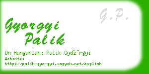 gyorgyi palik business card